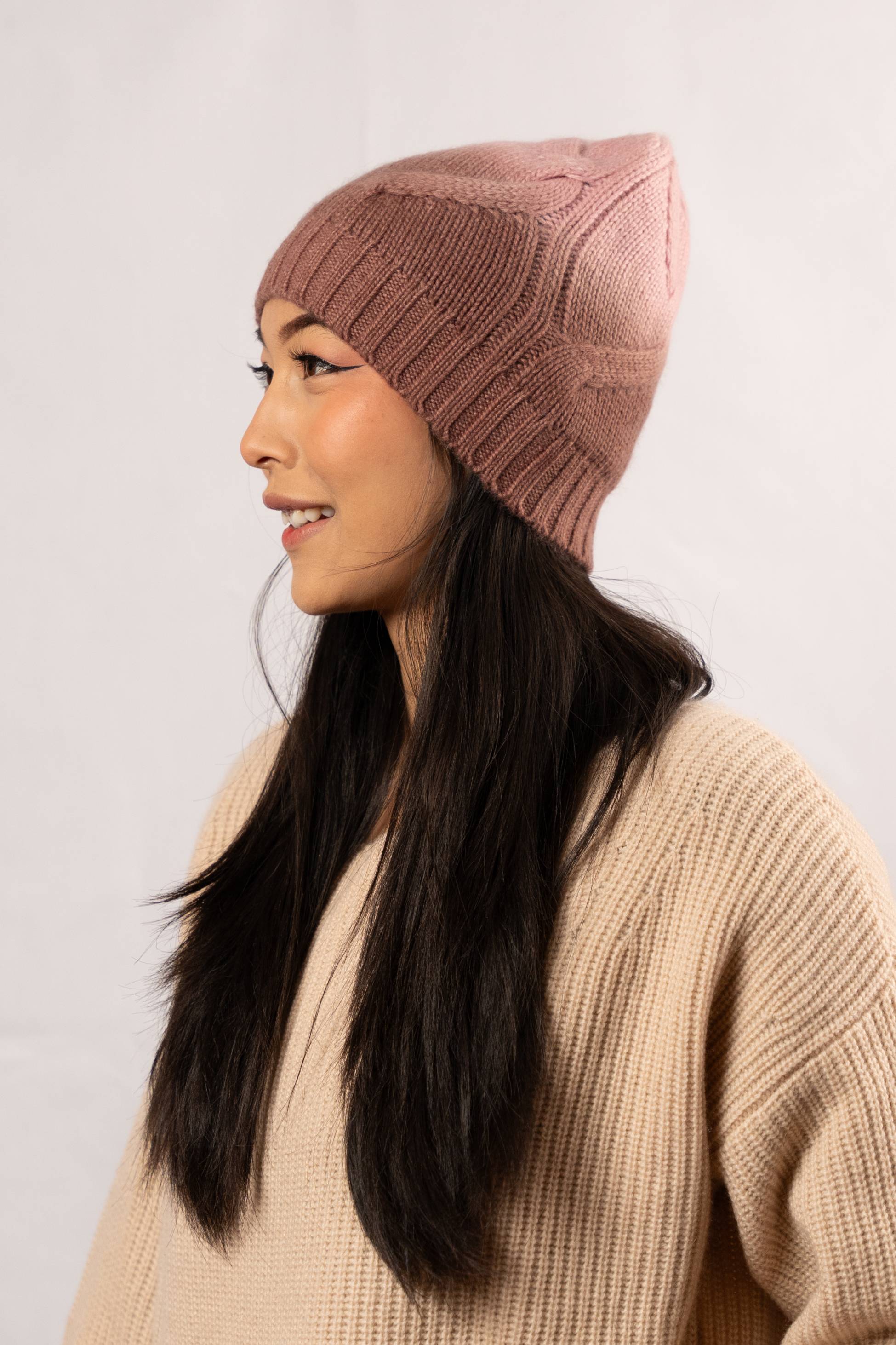  Cashmere Cable Beanie (3157)